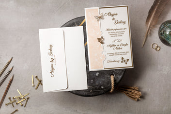 Elegant Butterfly-Inspired Wedding Invitation