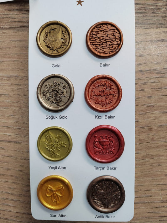 Premium Wax Seal Stickers – 48 Elegant Color Options